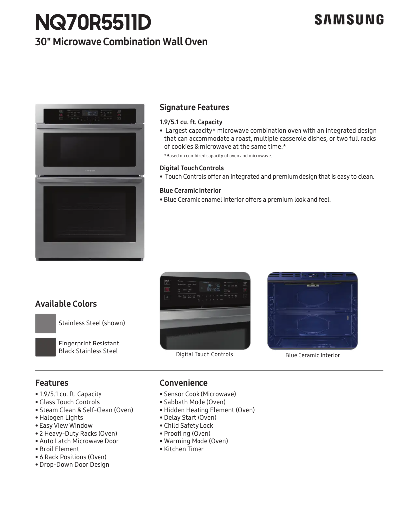 Image de la première page du manuel de l'appareil NQ70R5511DS