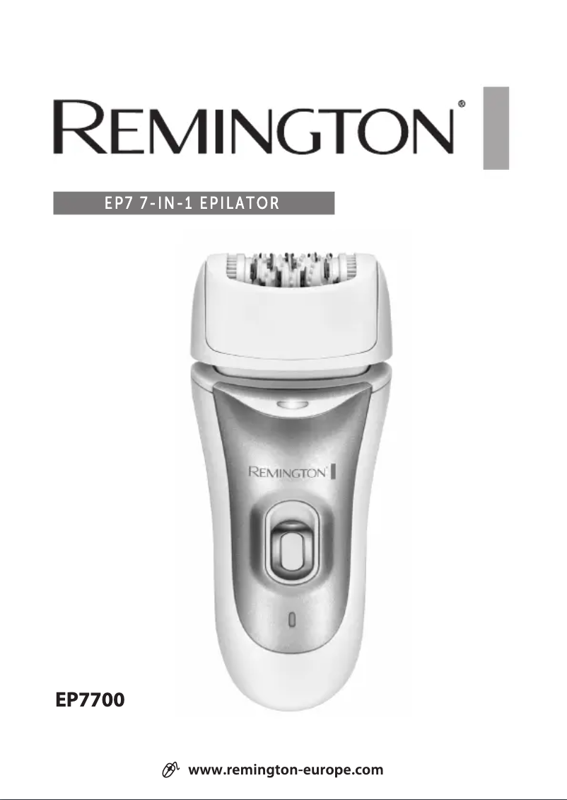 Page n°1 - Manuel utilisateur Remington EP7700