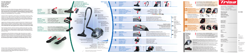 Page 1 de la notice Manuel utilisateur Trisa Professional Clean T8217