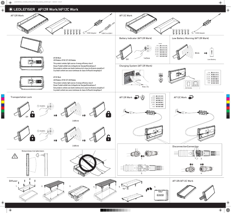 Image de la première page du manuel de l'appareil AF12R