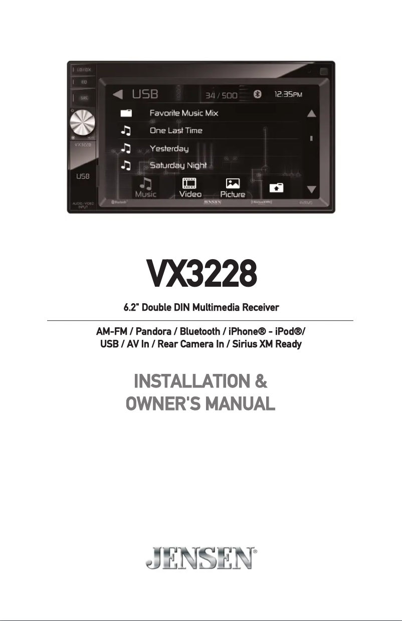 Image de la première page du manuel de l'appareil VX3228