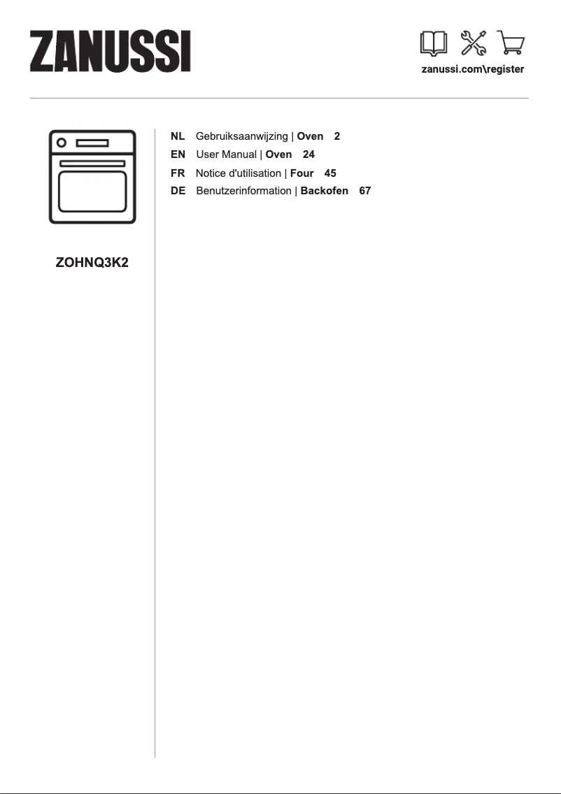 Página 1 del manual Manual de usuario Zanussi ZOHNQ3K2