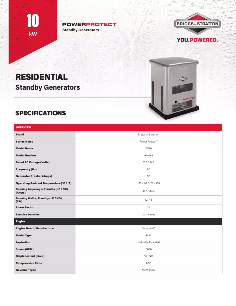 Image de la première page du manuel de l'appareil Power Protect 10kW