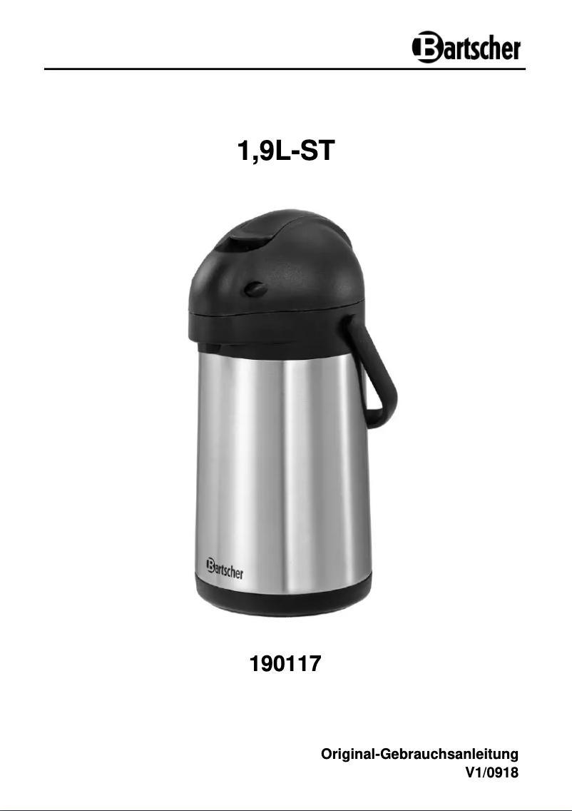 Imagen de la primera página del manual del dispositivo 190117