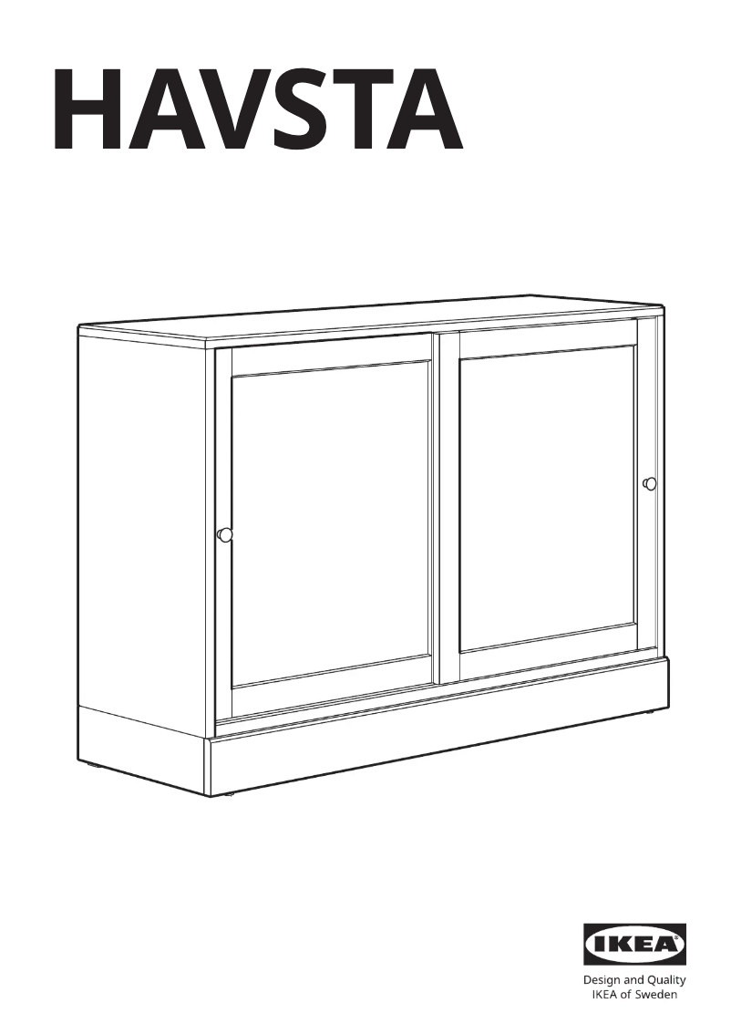 Página 1 del manual Manual de usuario Ikea HAVSTA 905.292.33