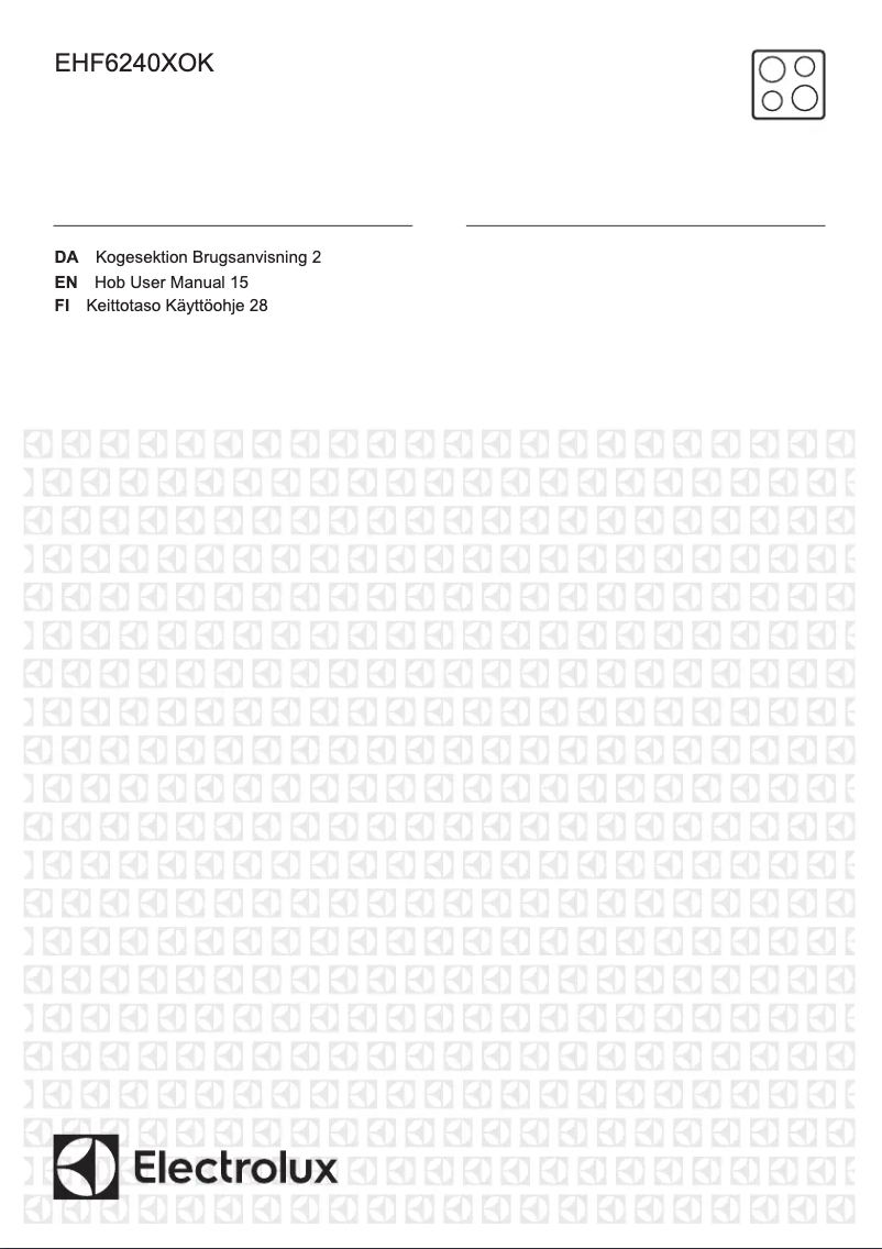 Page n°1 - Manuel utilisateur Electrolux EHF6240XOK
