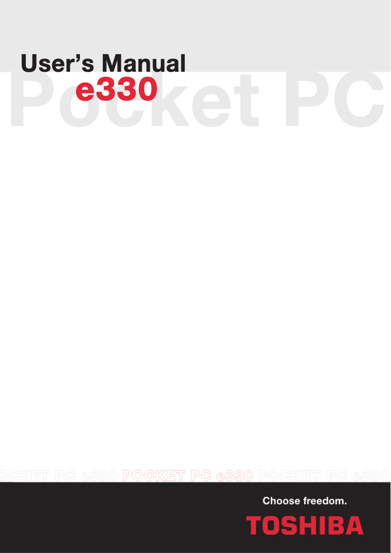 Image de la première page du manuel de l'appareil E335