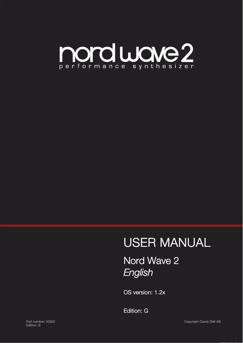 Image de la première page du manuel de l'appareil Wave 2