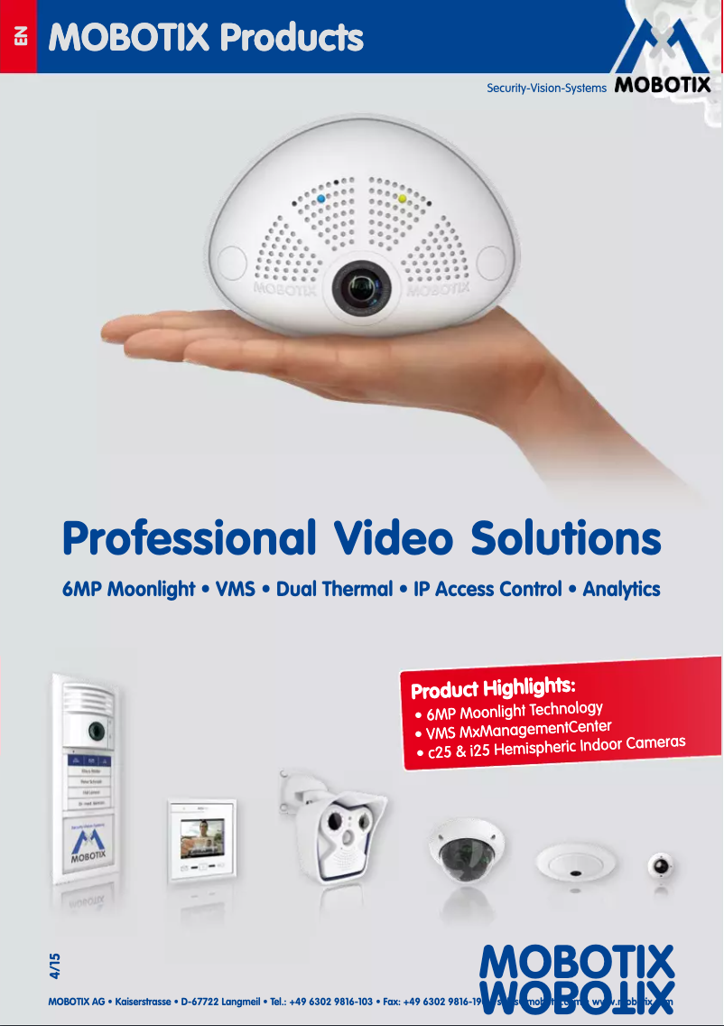 Image de la première page du manuel de l'appareil Hemispheric i25