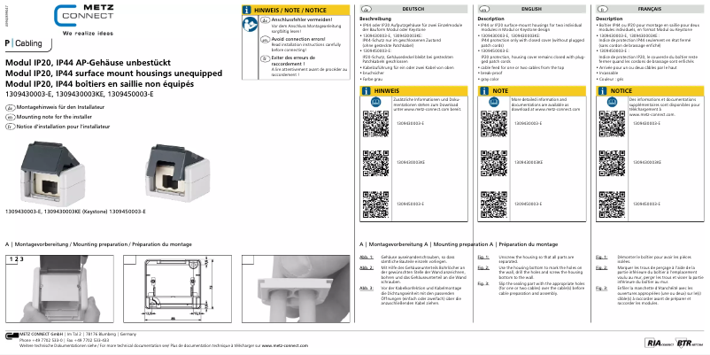 Image de la première page du manuel de l'appareil IP20