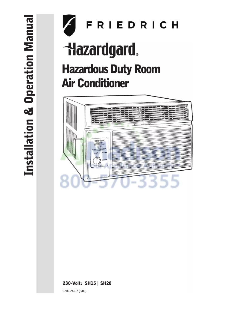 Image de la première page du manuel de l'appareil SH20M50B