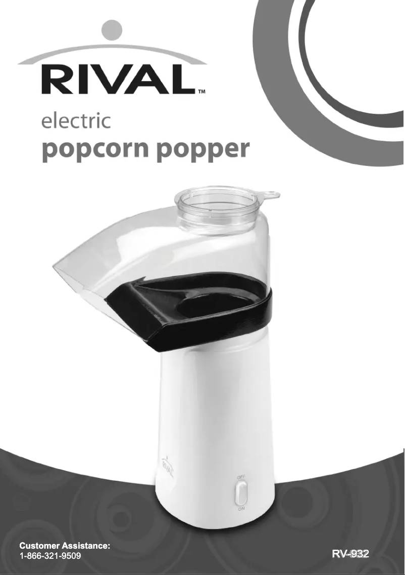 Page 1 de la notice Manuel utilisateur Rival RV-932