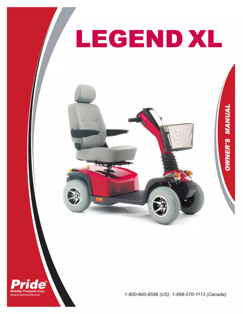 Image de la première page du manuel de l'appareil Legend XL