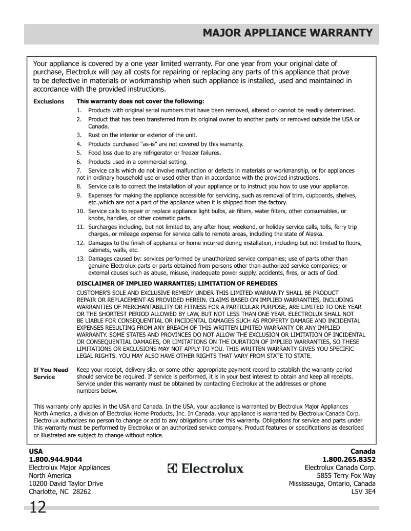 Image de la première page du manuel de l'appareil FFWC3822QS