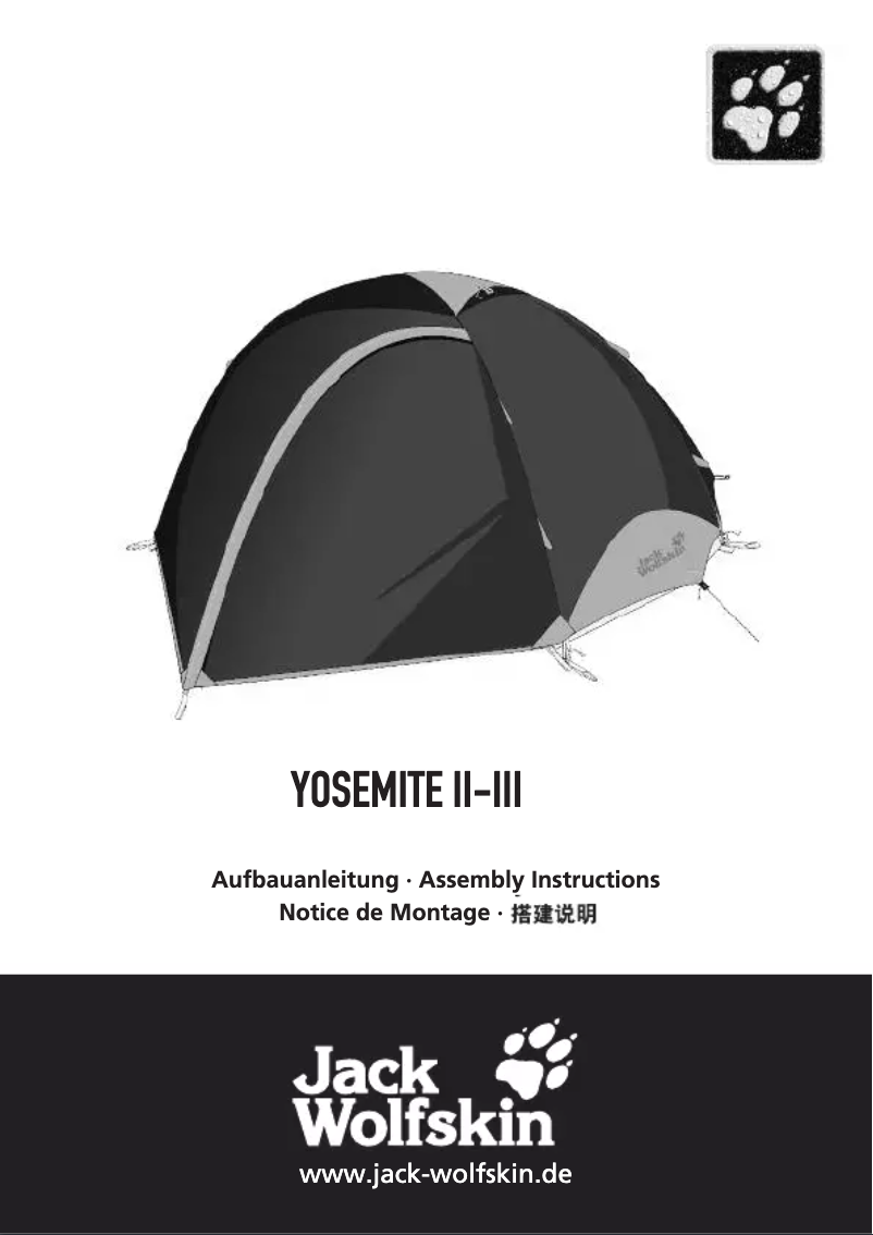 Página 1 del manual Manual de usuario Jack Wolfskin Yosemite II