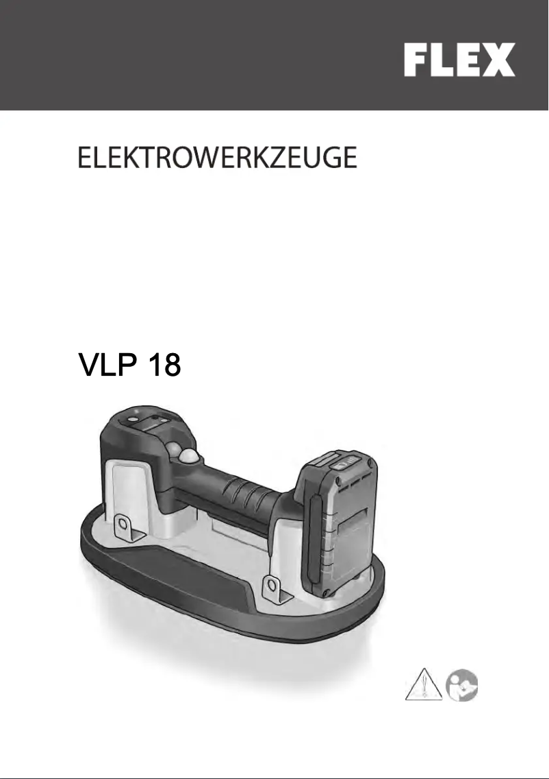 Page n°1 - Manuel utilisateur Flex VLP 18