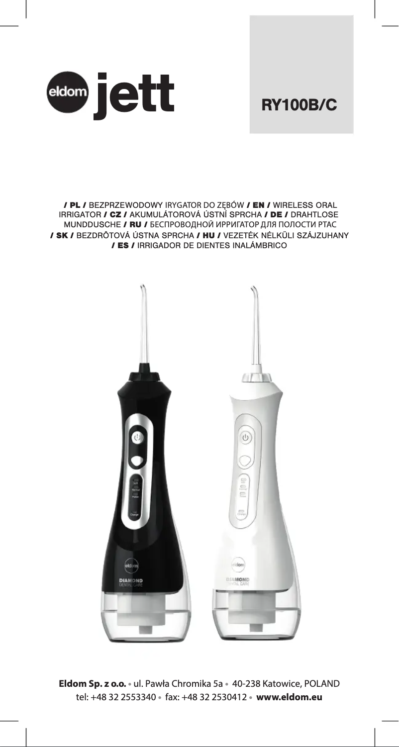 Page n°1 - Manuel utilisateur Eldom Jett RY100C