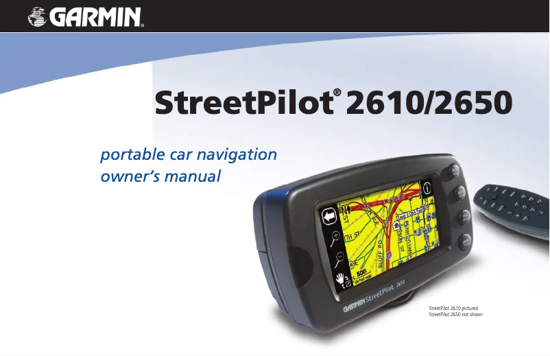 Página 1 del manual Manual de usuario Garmin StreetPilot 2650