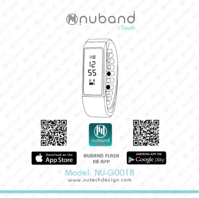 Page n°1 - Manuel utilisateur Nuband i-Touch NU-G0018PP