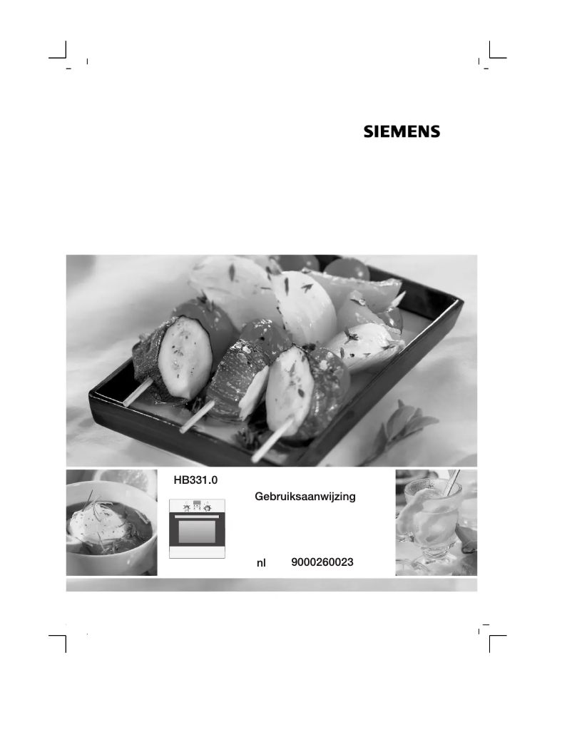 Page n°1 - Manuel utilisateur Siemens HB331.4