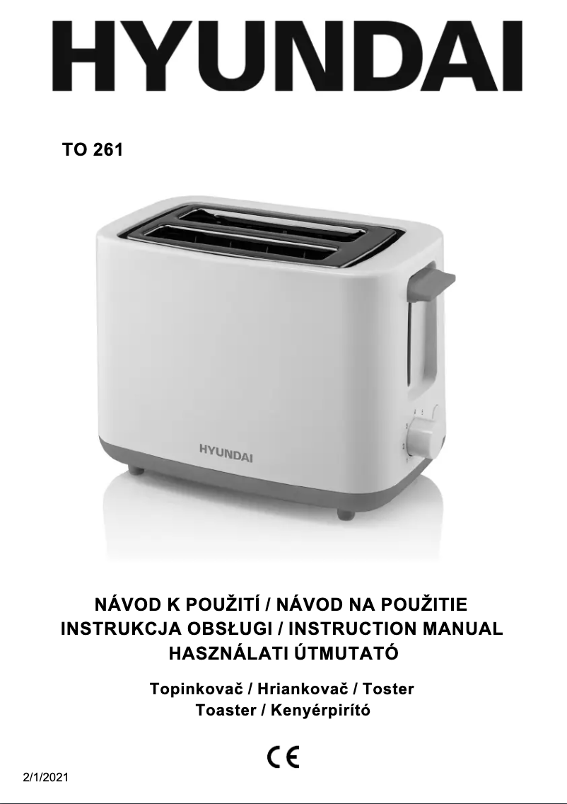 Page 1 de la notice Manuel utilisateur Hyundai TO 261
