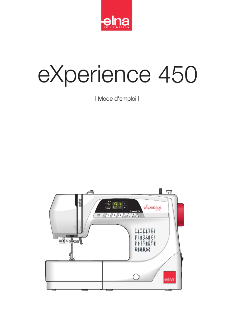 Page n°1 - Manuel utilisateur Elna eXperience 450