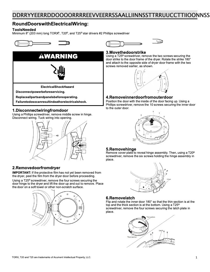 Página 1 del manual Instrucciones / montaje Whirlpool WGD560LHW