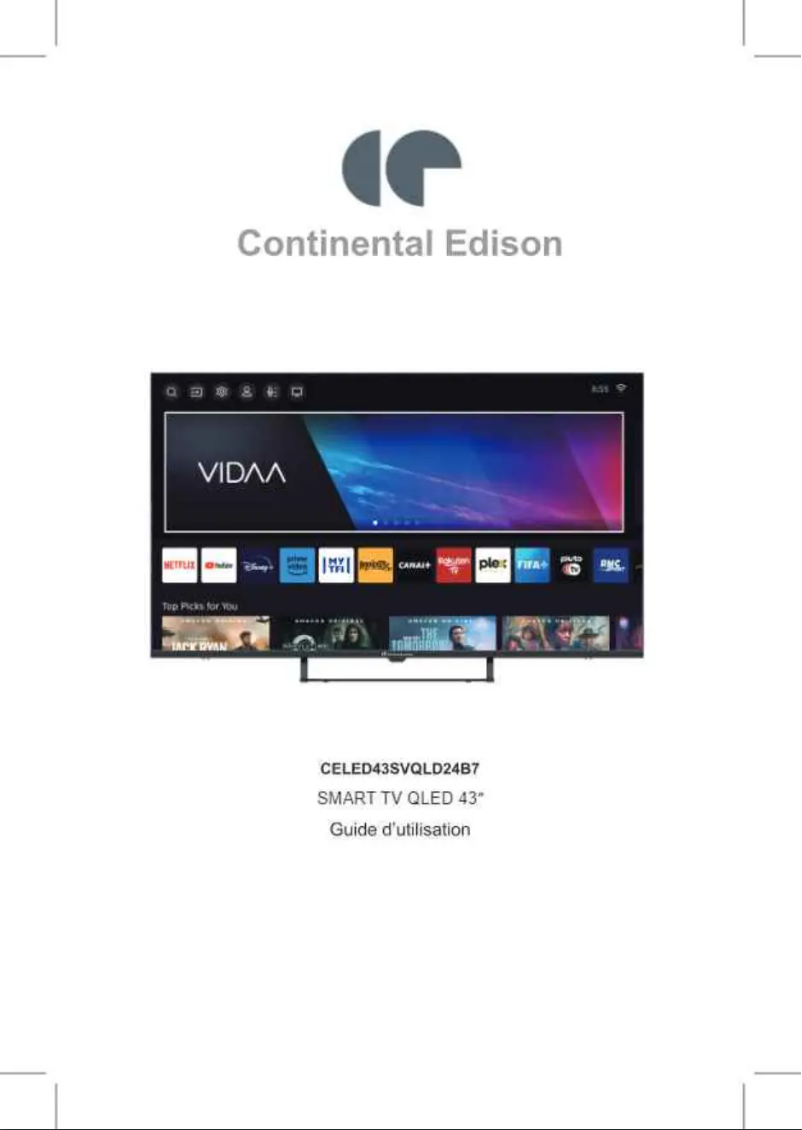 Image de la première page du manuel de l'appareil CELED43SVQLD24B7