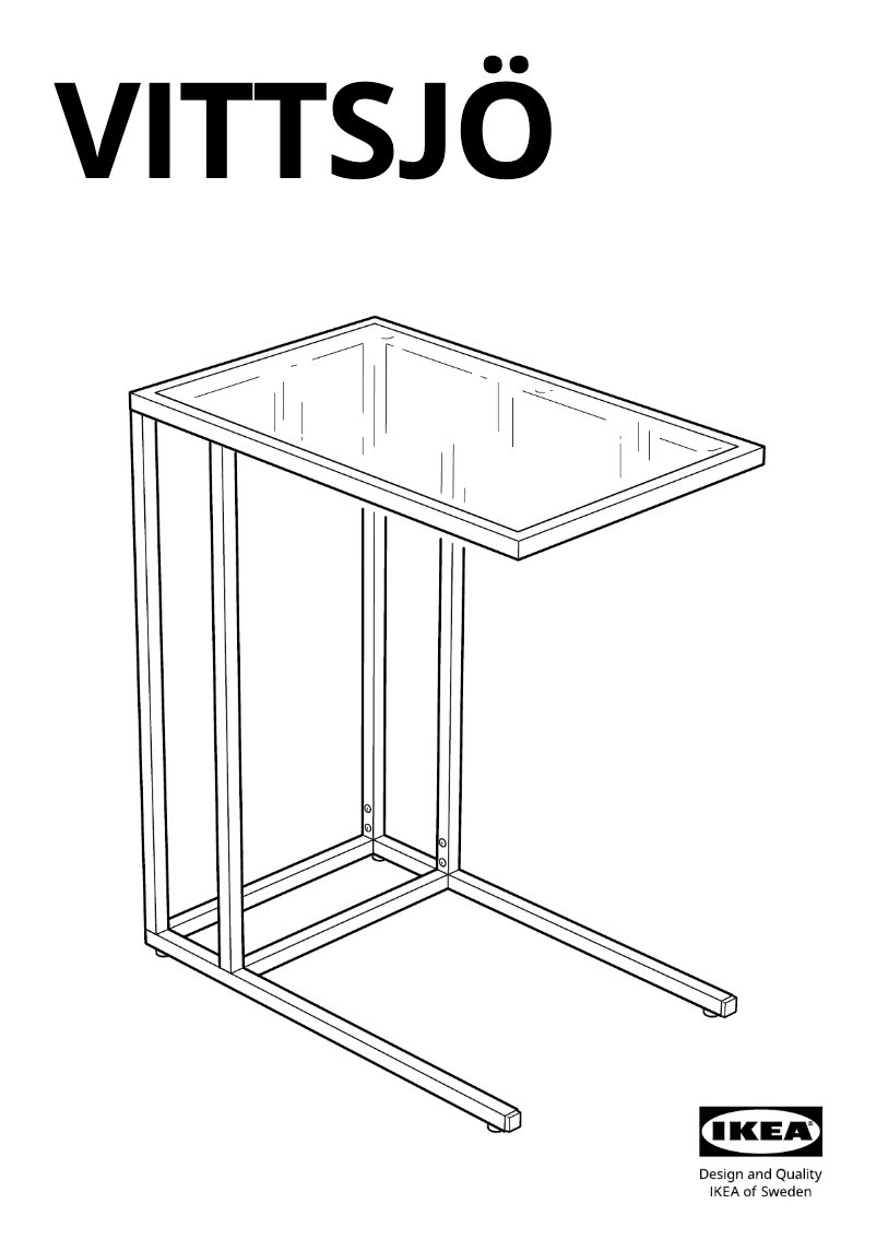 Page 1 de la notice Manuel utilisateur Ikea VITTSJÖ 703.034.47