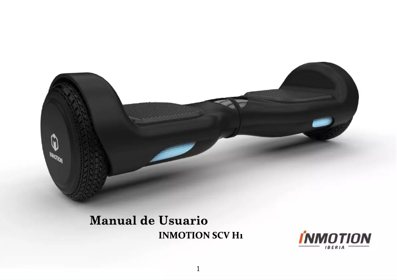 Page 1 de la notice Manuel utilisateur InMotion SCV H1