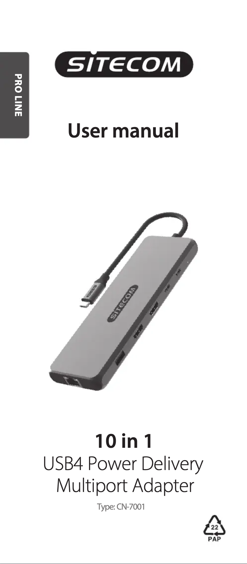 Page n°1 - Manuel utilisateur Sitecom CN-7001