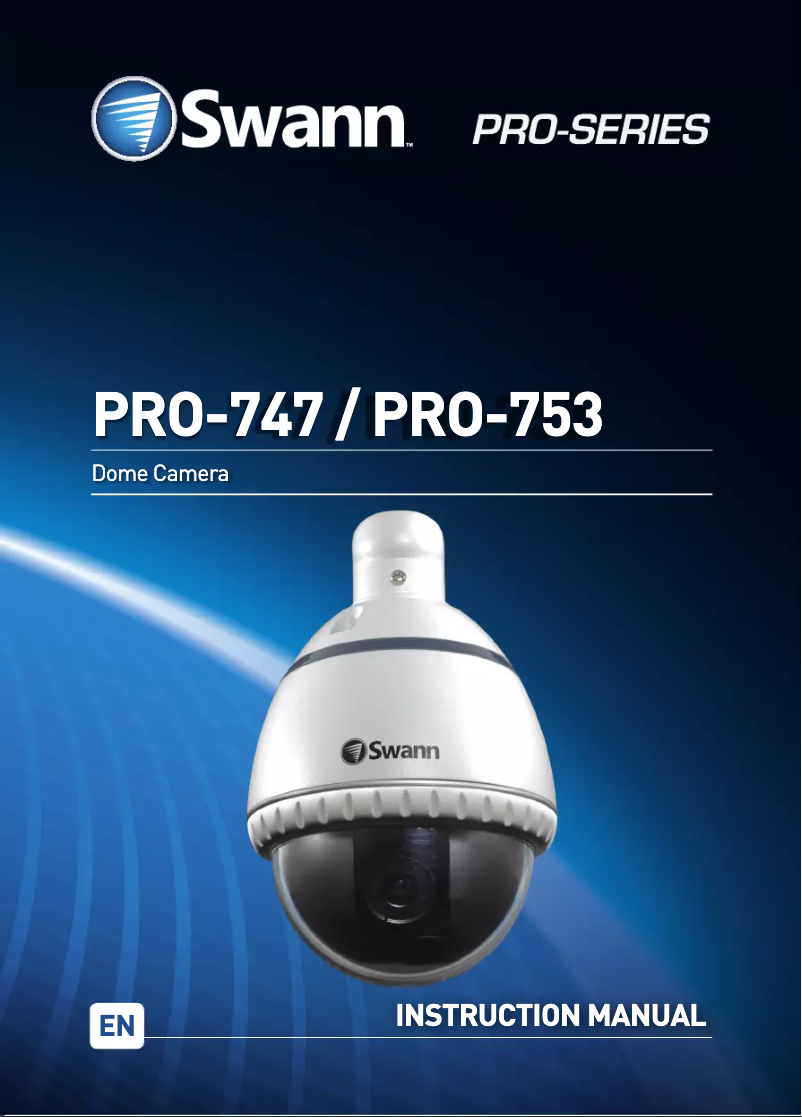 Page n°1 - Manuel utilisateur Swann Pro-753