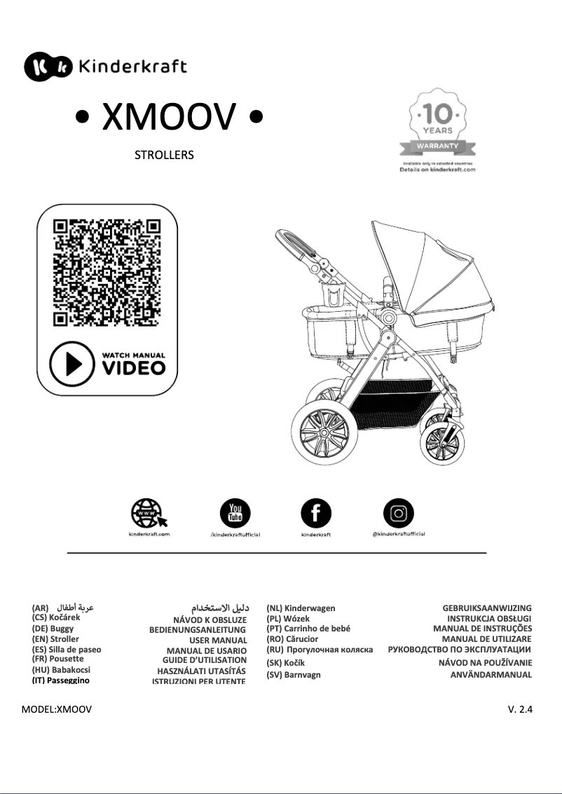 Página 1 del manual Manual de usuario Kindercraft XMOOV