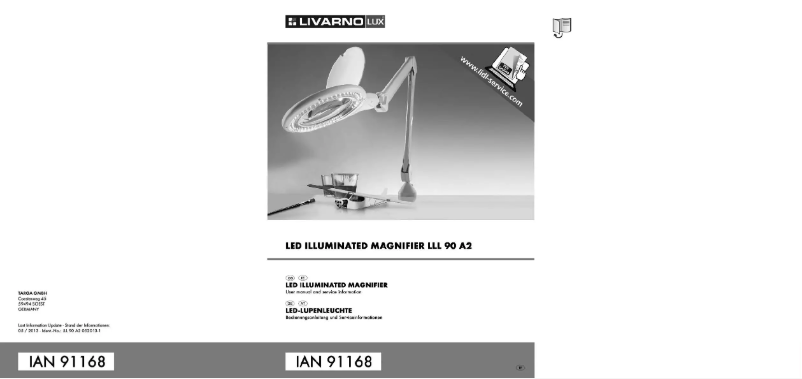 Page 1 de la notice Manuel utilisateur Livarno Lux IAN 90521