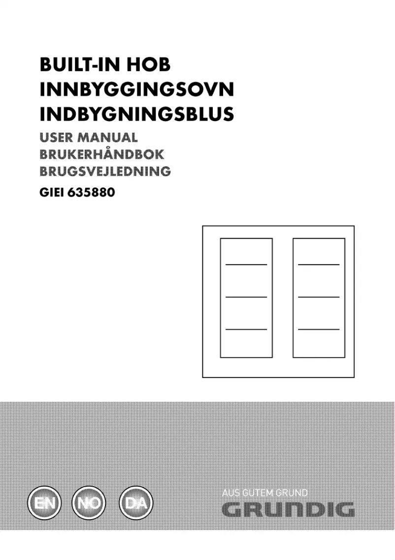 Page n°1 - Manuel utilisateur Grundig GIEI 635880