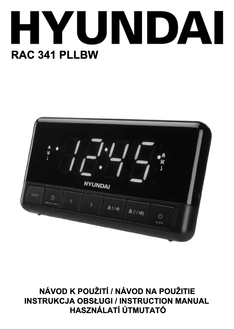 Page 1 de la notice Manuel utilisateur Hyundai RAC 341 PLLBW