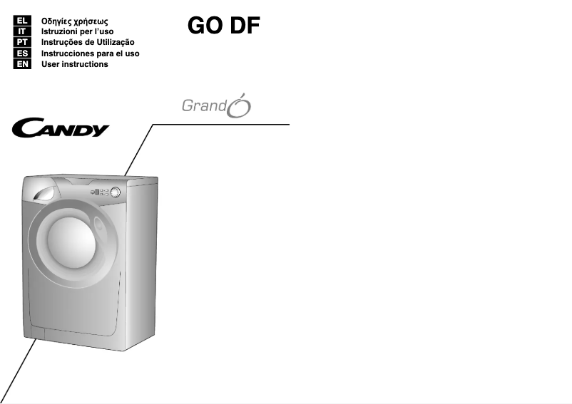 Page n°1 - Manuel utilisateur Candy GO 128DF/L-S