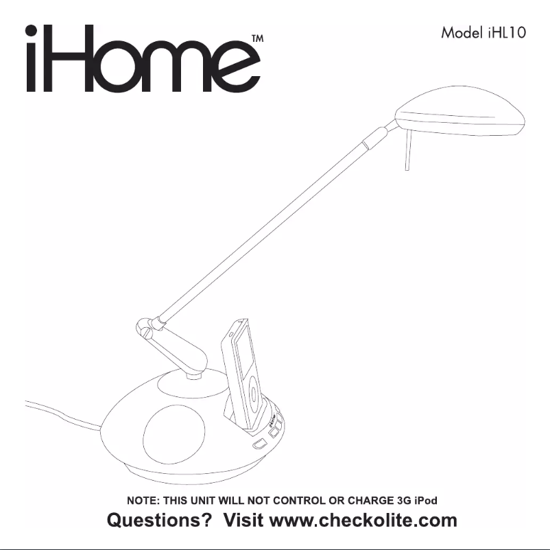 Page n°1 - Manuel utilisateur Checkolite iHL10