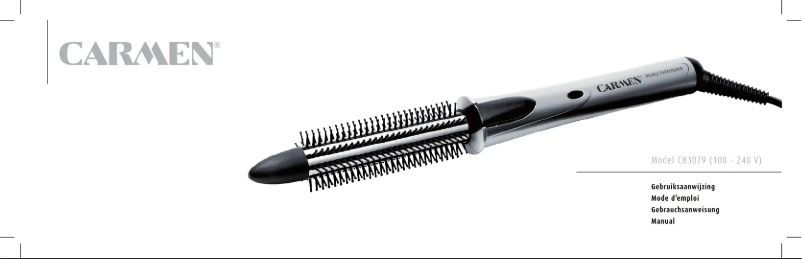 Página 1 del manual Manual de usuario Carmen Curlomatic CB3079