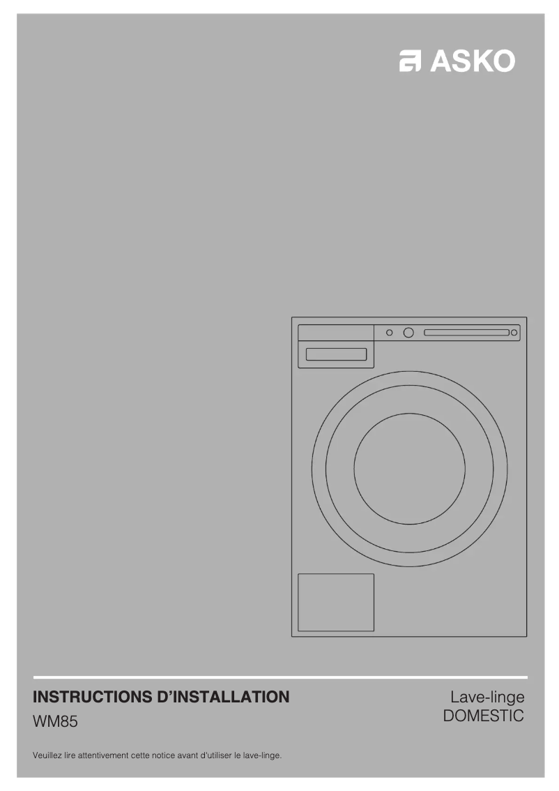 Image de la première page du manuel de l'appareil W6124X.W