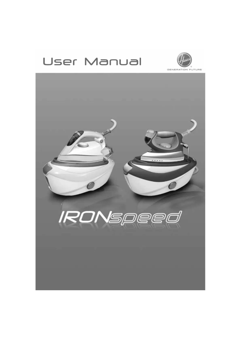 Página 1 del manual Manual de usuario Hoover IronSpeed SFD4102001