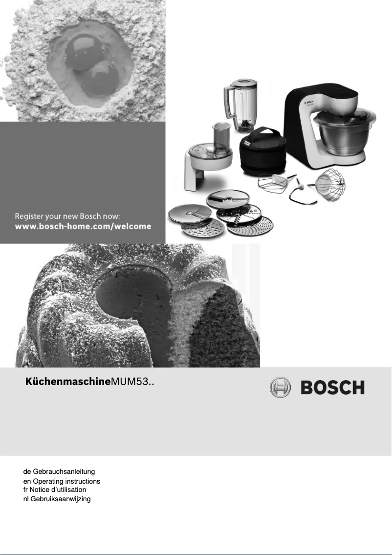 Page n°1 - Manuel utilisateur Bosch MUM53