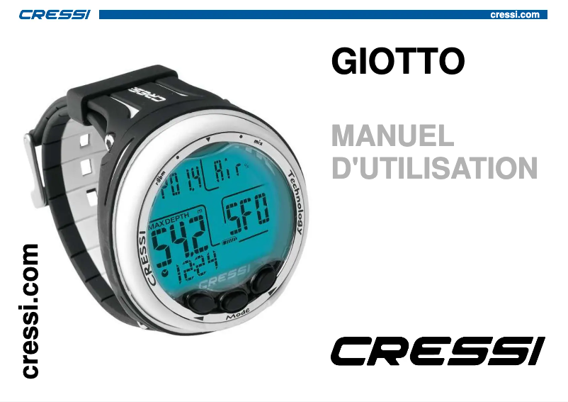 Page 1 de la notice Manuel utilisateur Cressi Giotto