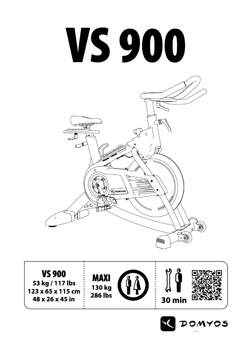 Page n°1 - Manuel utilisateur Domyos VS 900