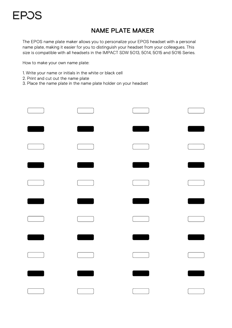 Page 1 de la notice Manuel utilisateur Sennheiser EPOS Impact SDW 5016