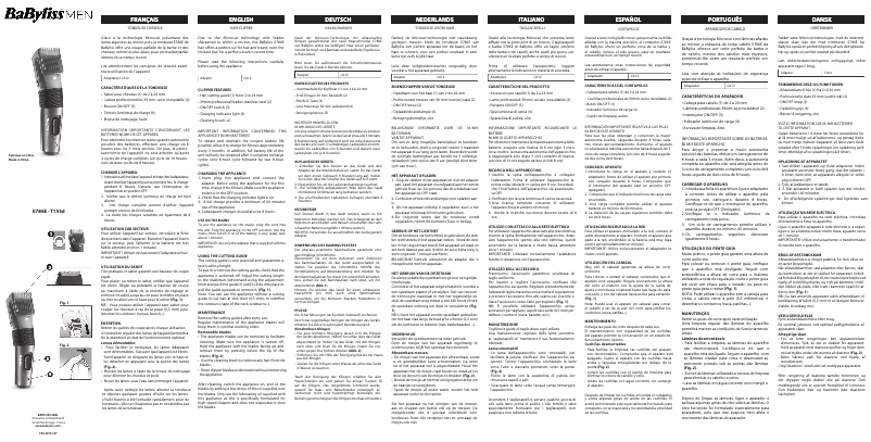 Image de la première page du manuel de l'appareil E786E