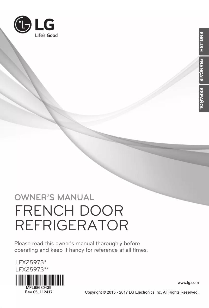 Image de la première page du manuel de l'appareil LFX25973D