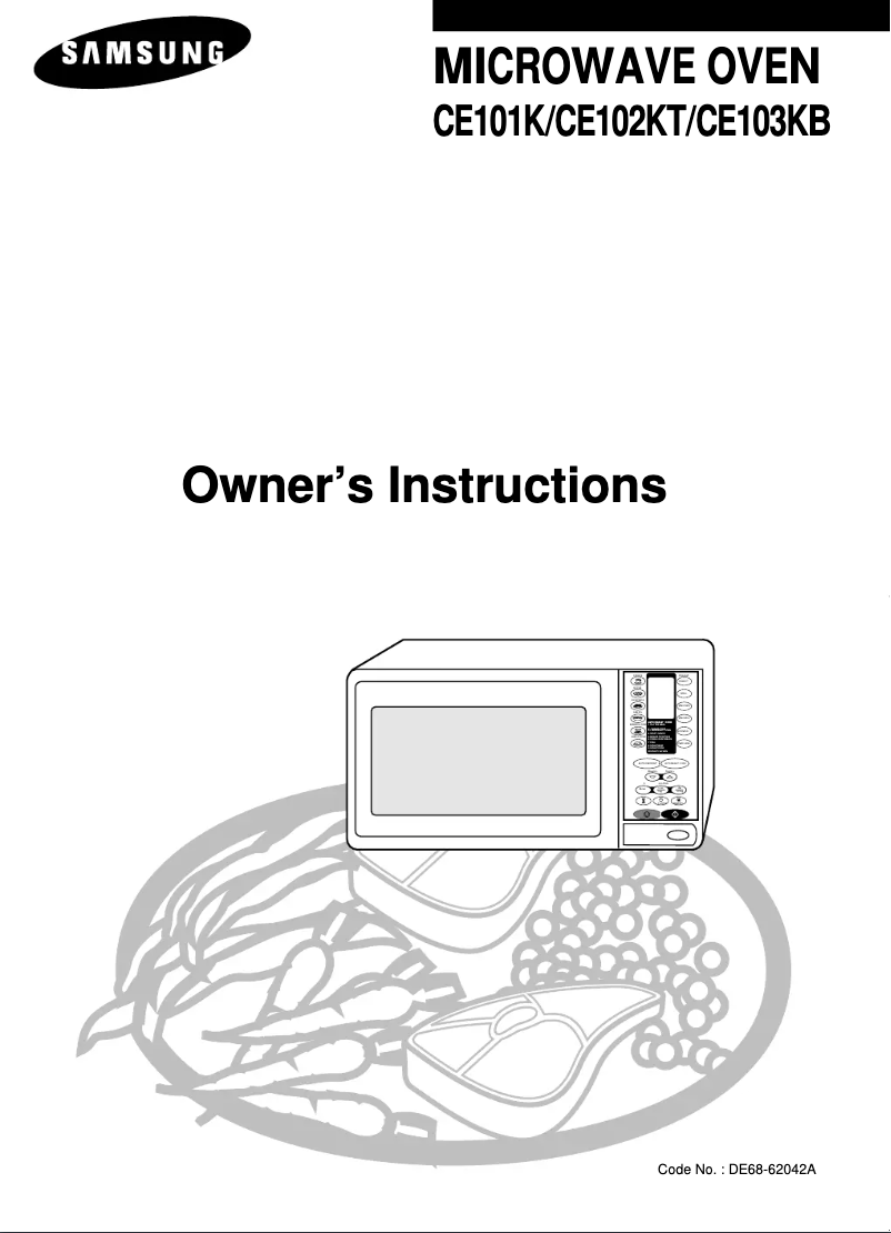 Page n°1 - Manuel utilisateur Samsung CE103KB
