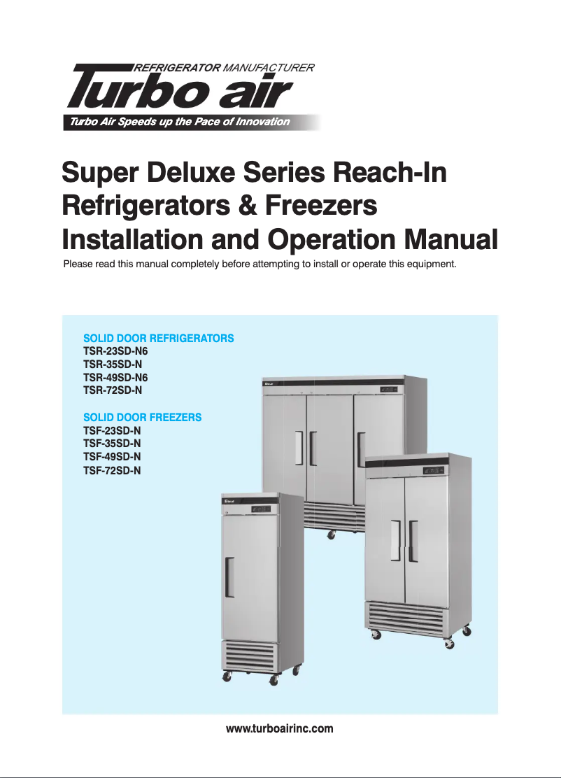 Imagen de la primera página del manual del dispositivo TSR-35SD-N6