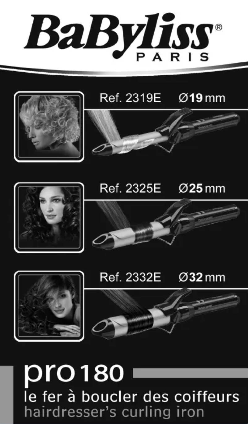 Page n°1 - Manuel utilisateur BaByliss 2332E